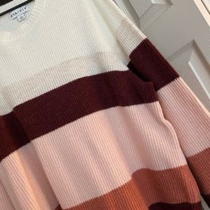 Cozy color block sweater